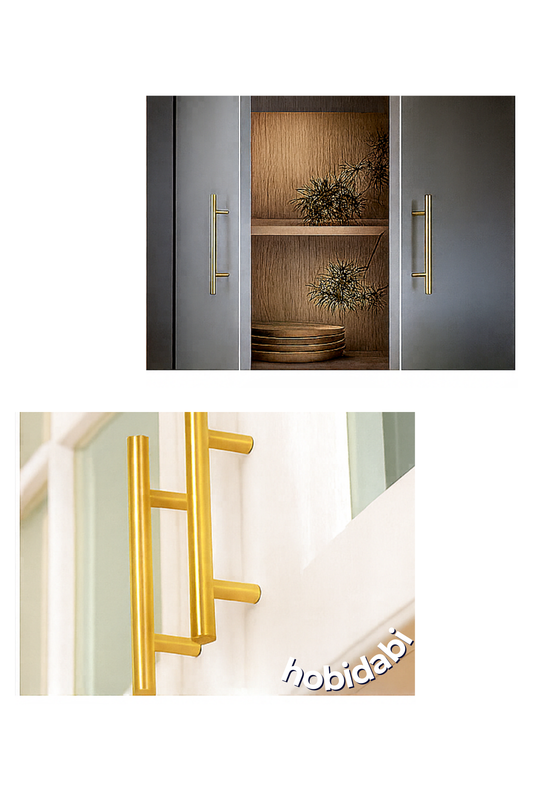 Paslanmaz Altın Sarı Kulp Tv Ünitesi Yatak Odası Mobilya Çekmece Vestiyer Mutfak Dolap Kulbu