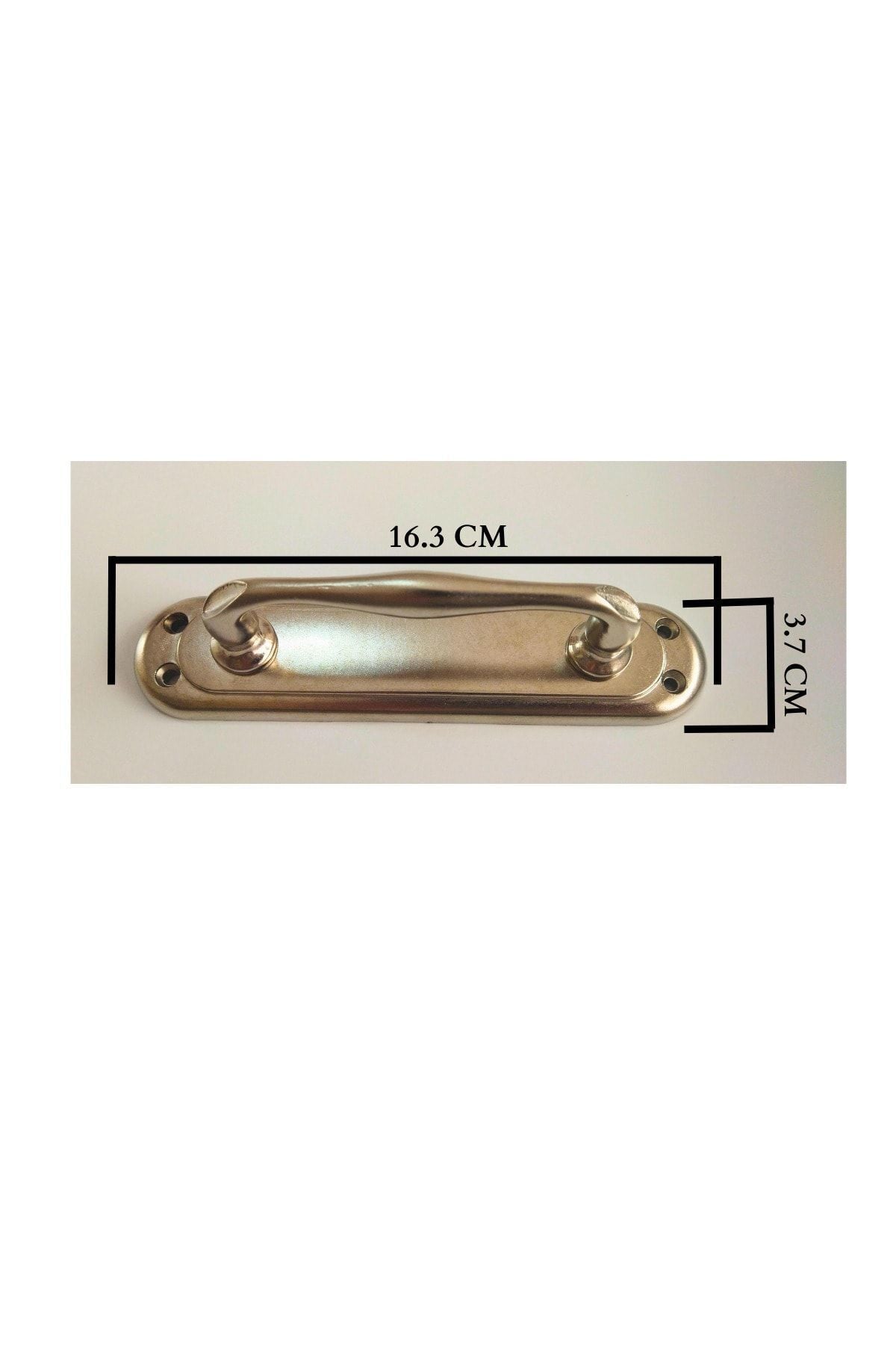 2 Adet Saten Kumru Sürgü Çekme Kol Sürgülü Kapı Kolu Boy:16.2 Cm