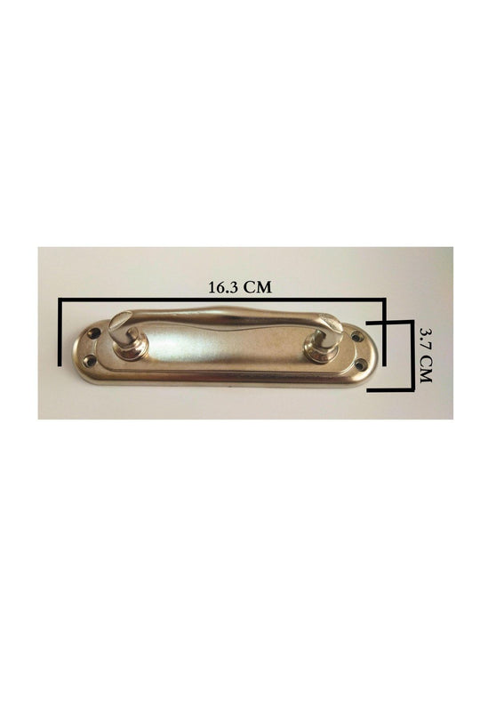 2 Adet Saten Kumru Sürgü Çekme Kol Sürgülü Kapı Kolu Boy:16.2 Cm