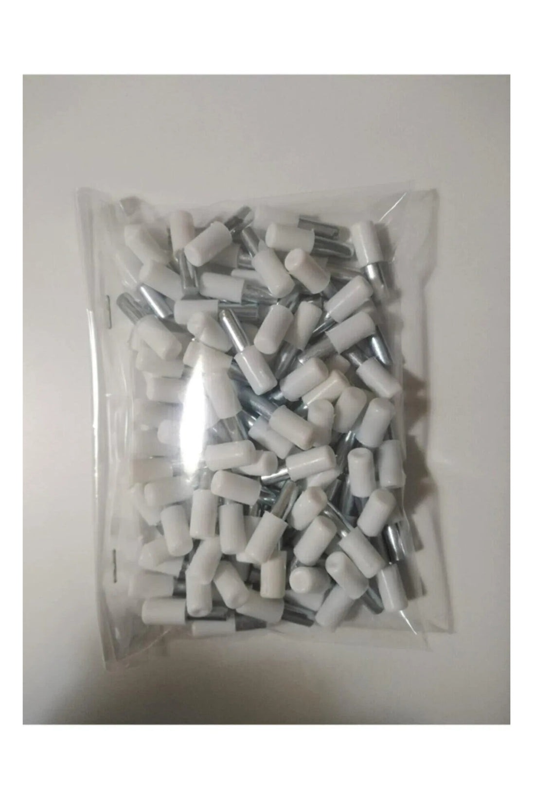 Metal Başlı Raf Pimi Beyaz 100 Adet