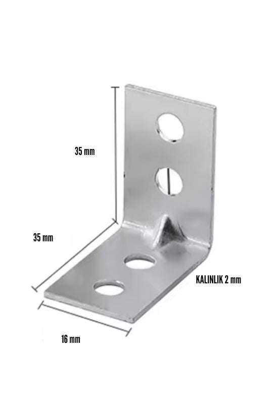 Köşe Gönye L Demir Köşebent 16x35 Gönye Kalınlık 2mm No:2 L