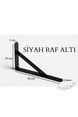 Raf Altı Dekoratif Raf Tutucu Ayak Ferforje Siyah 18X26 cm 4 Adet