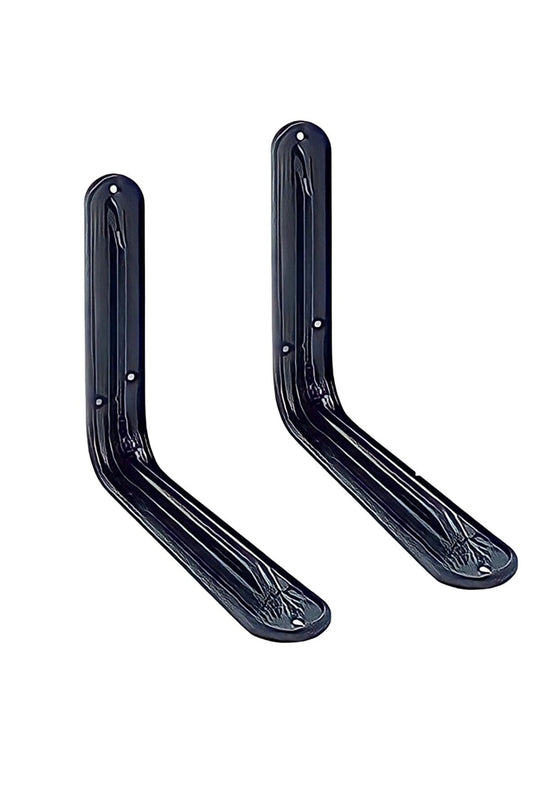 Raf Altı Ayak Raf Tutucu L Metal 13 X 10 Cm Siyah Raf Altı Montaj Aparatı