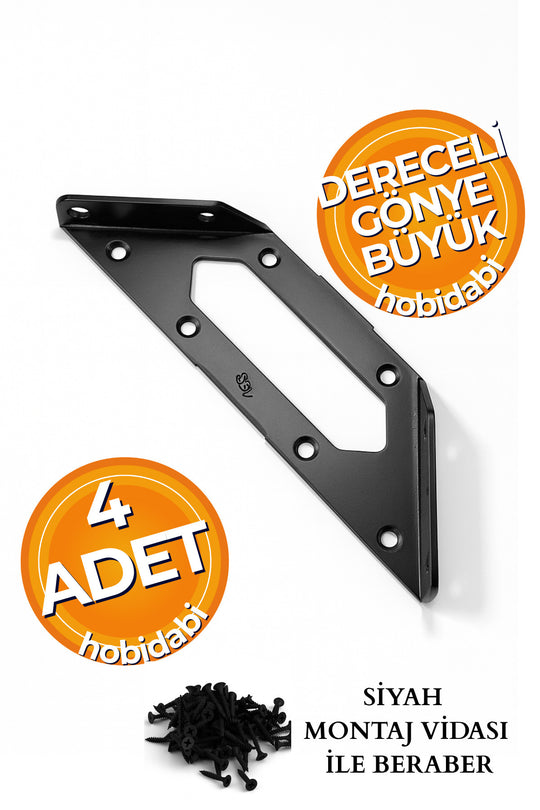 Mobilya Eşya Dolap Köşe Birleştirme Köşebent Sabitleyici Bağlantı Aparat L Demir Gönye Metal 4 Adet