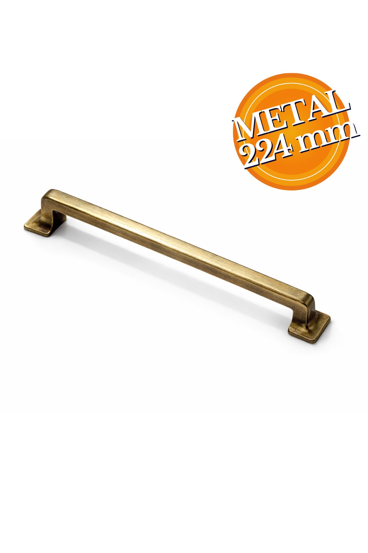 Canik Antik Sarı 224mm Kulp Mobilya Tv Ünitesi Yatak Odası Çekmece Vestiyer Mutfak Dolap Kulbu