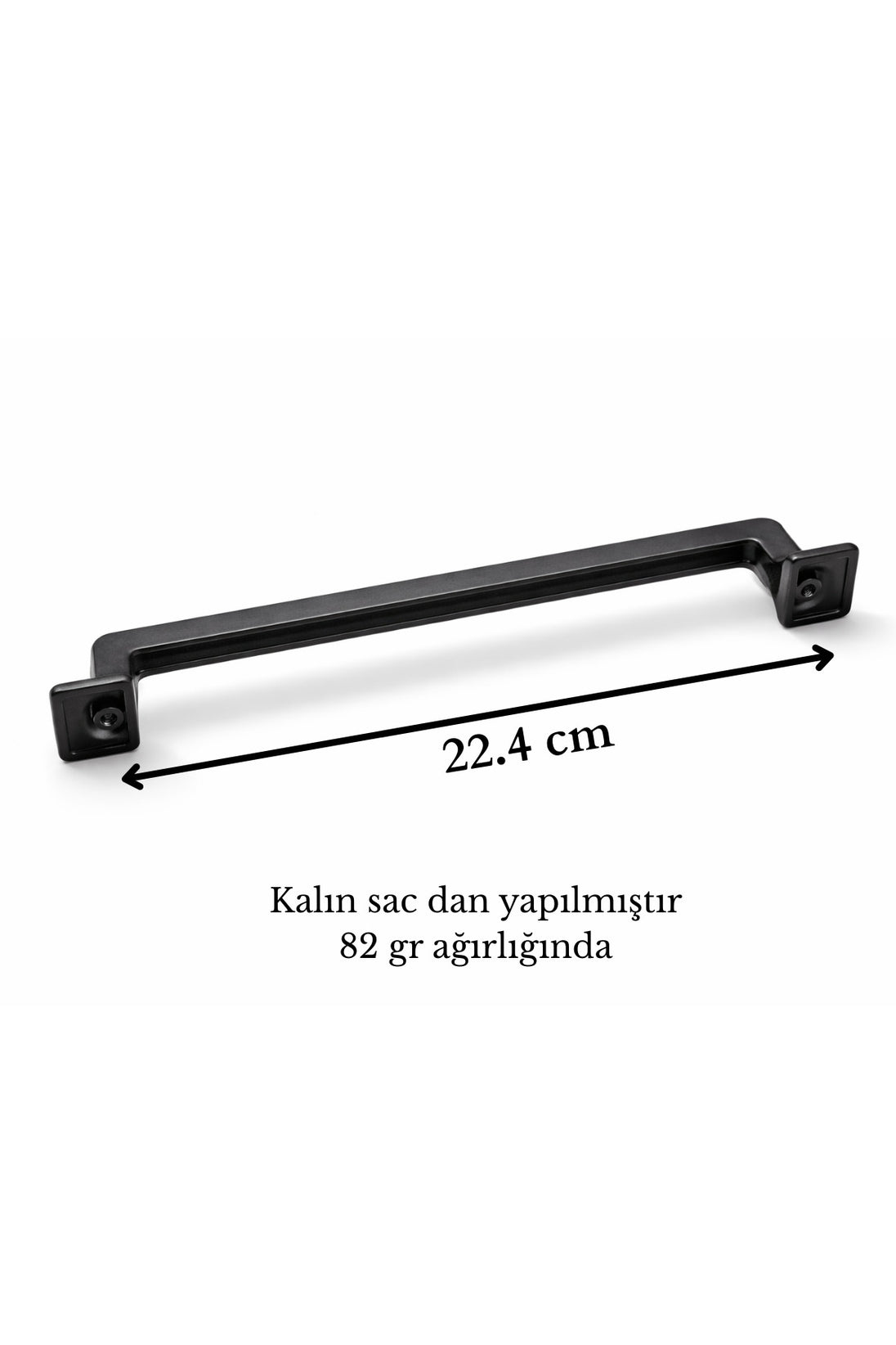 Canik Siyah 224mm Kulp Mobilya Tv Ünitesi Yatak Odası Çekmece Vestiyer Mutfak Dolap Kulbu
