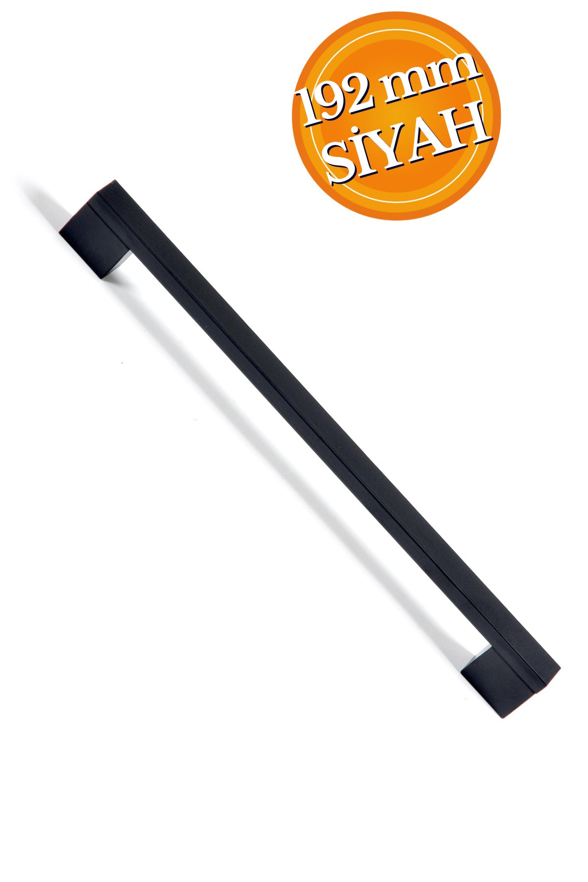 192 Mm Köprü Kulp Siyah Mobilya Çekmece Vestiyer Mutfak Dolap Kulbu