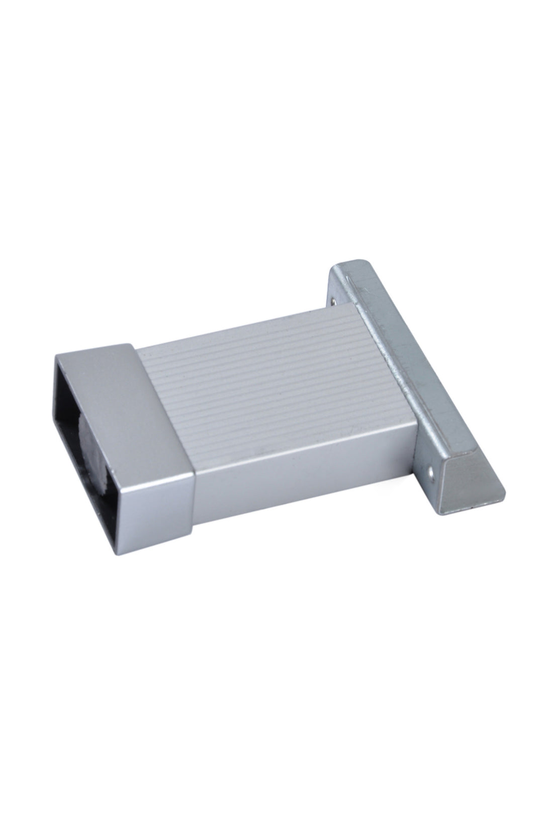 10 Cm Çizgili Alüminyum U Geçme Ayak 20x45 Mm Matkrom (4 Adet)