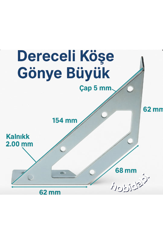 Mobilya Eşya Dolap Köşe Birleştirme Köşebent Sabitleyici Bağlantı Aparat L Demir Gönye Metal 100Adet