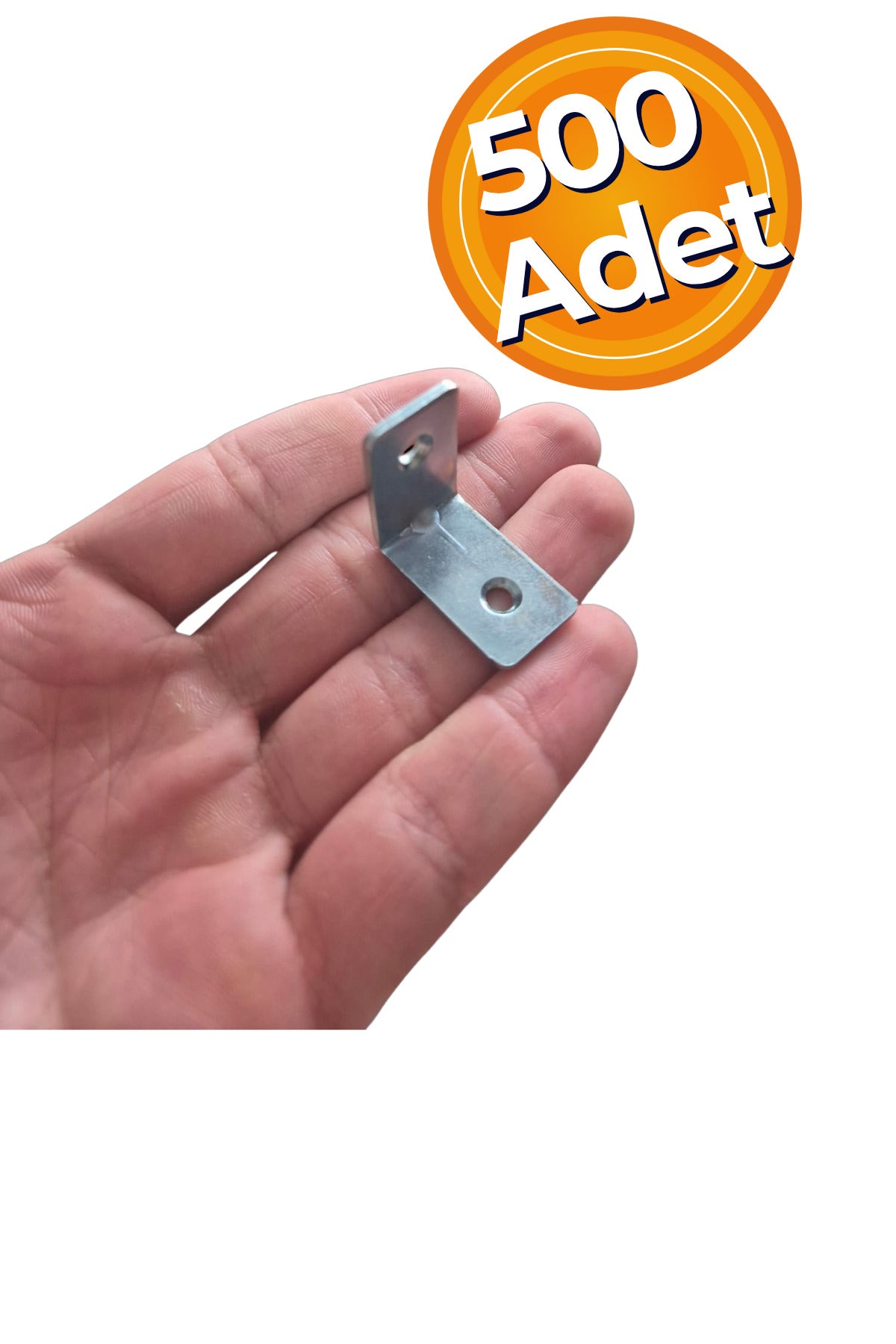 16x25x25 mm Koli Demir Gönye Köşebent - Mobilya Dolap Raf Masa Çekmece Köşe Sabitleme Birleştirme