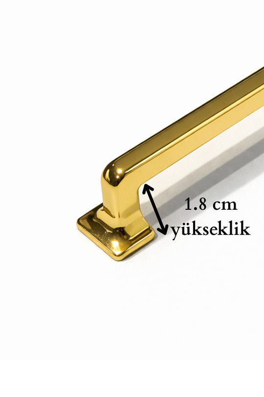 Canik Altın Sarı 224mm Kulp Mobilya Tv Ünitesi Yatak Odası Çekmece Vestiyer Mutfak Dolap Kulbu