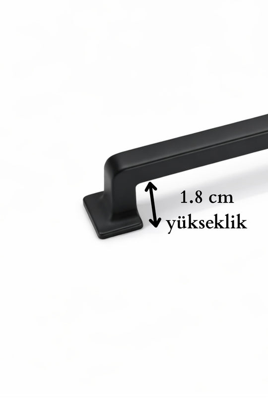 Canik Siyah 160mm Kulp Mobilya Tv Ünitesi Yatak Odası Çekmece Vestiyer Mutfak Dolap Kulbu