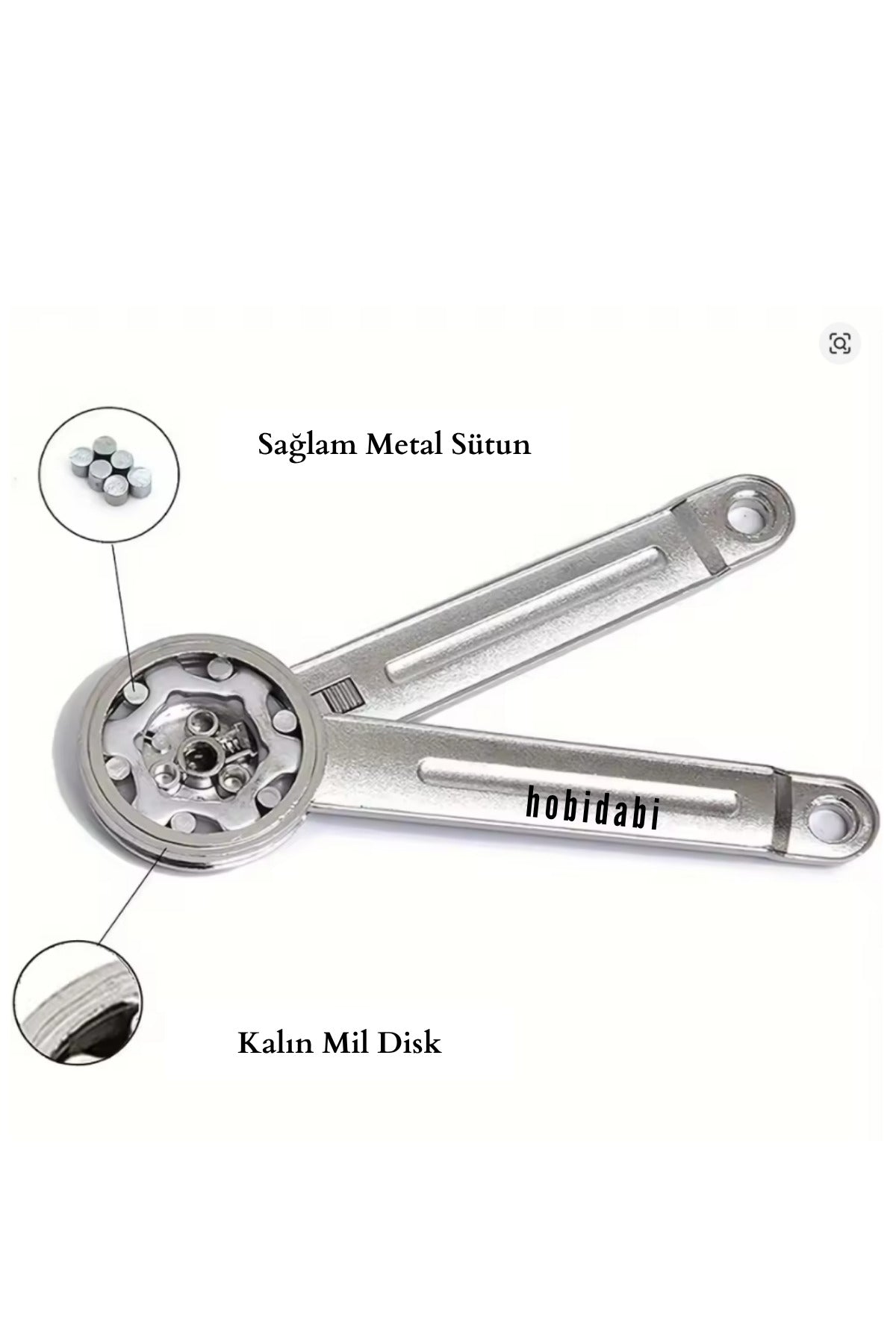 2 Adet Lale Makas Cırcırlı Dolap Pistonu / Metal - Mobilya Makasları - Tek Ebat
