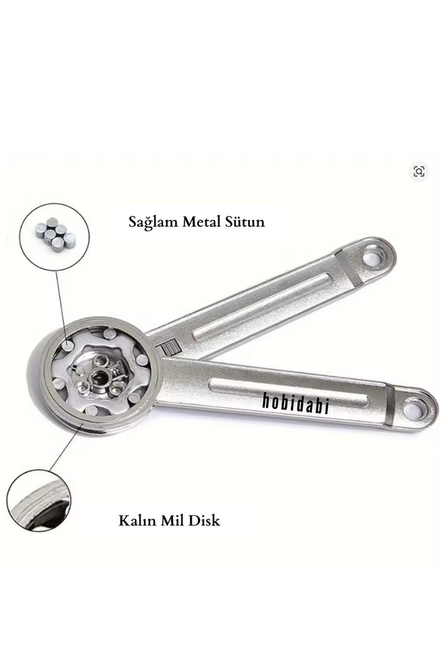 2 Adet Lale Makas Cırcırlı Dolap Pistonu / Metal - Mobilya Makasları - Tek Ebat