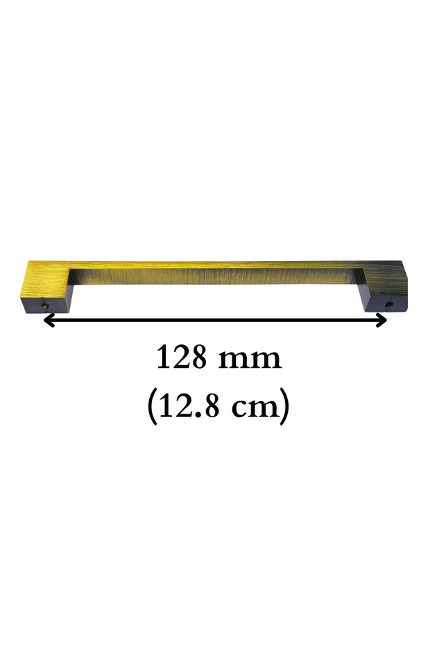 128mm Metal Köprü Kulp Antik Sarı Mobilya Çekmece Vestiyer Mutfak Dolap Kulbu