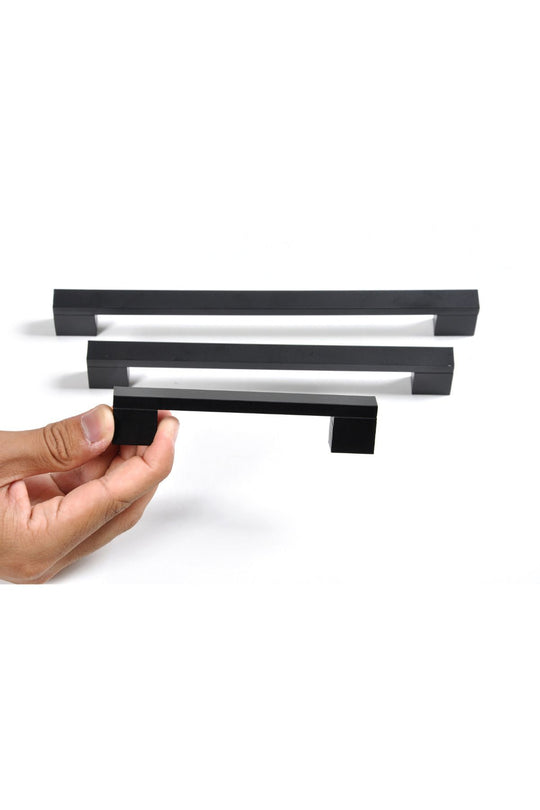 128 Mm Köprü Kulp Siyah Mobilya Çekmece Vestiyer Mutfak Dolap Kulbu