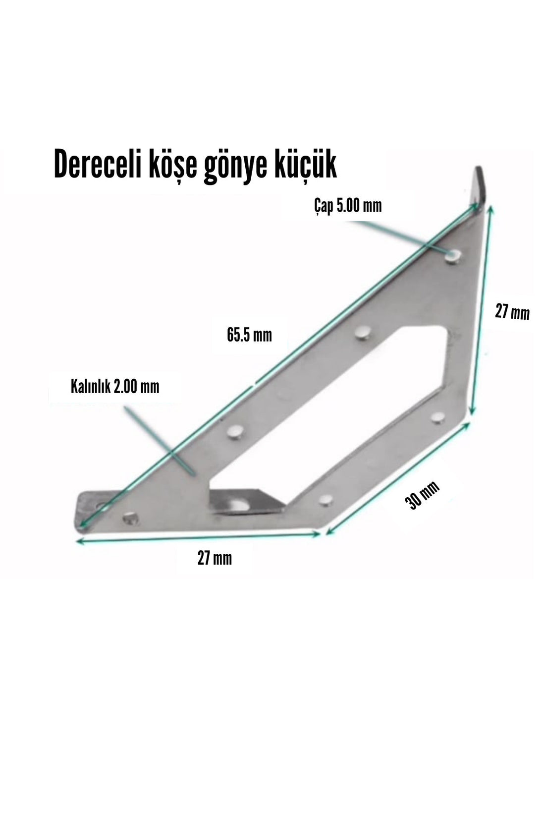 Dereceli Köşe Gönye L demir 100 Adet