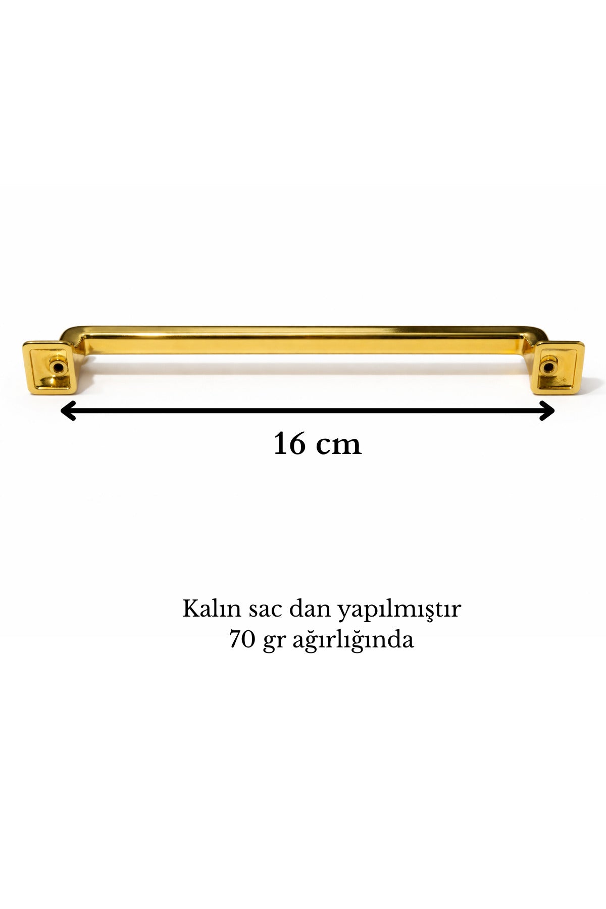 Canik Altın Sarı 160mm Kulp Mobilya Tv Ünitesi Yatak Odası Çekmece Vestiyer Mutfak Dolap Kulbu