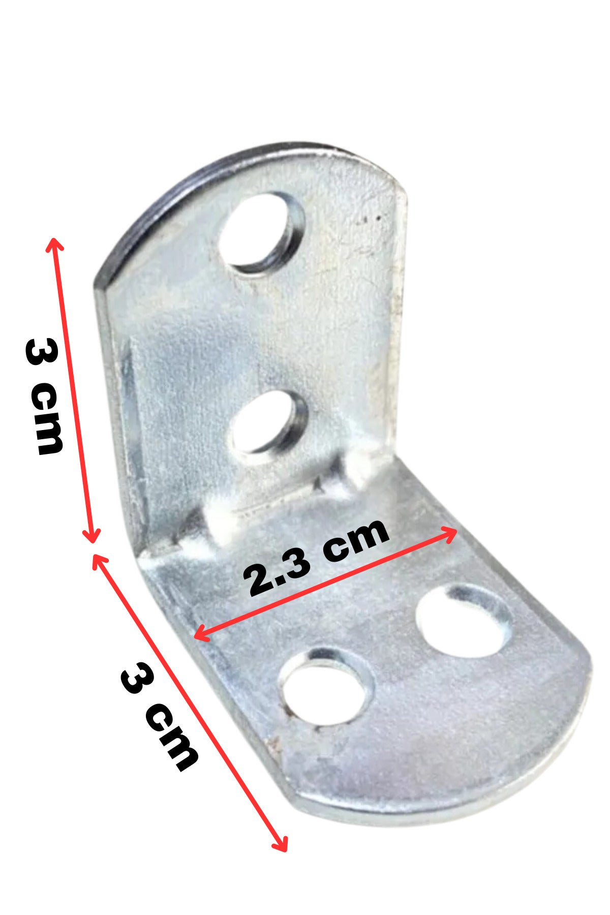 50 Adet Metal Köşe Bağlantı Aparatı 3x3 cm | Montaj Vidaları Dahil - Mobilya Raf Dolap Birleştirme