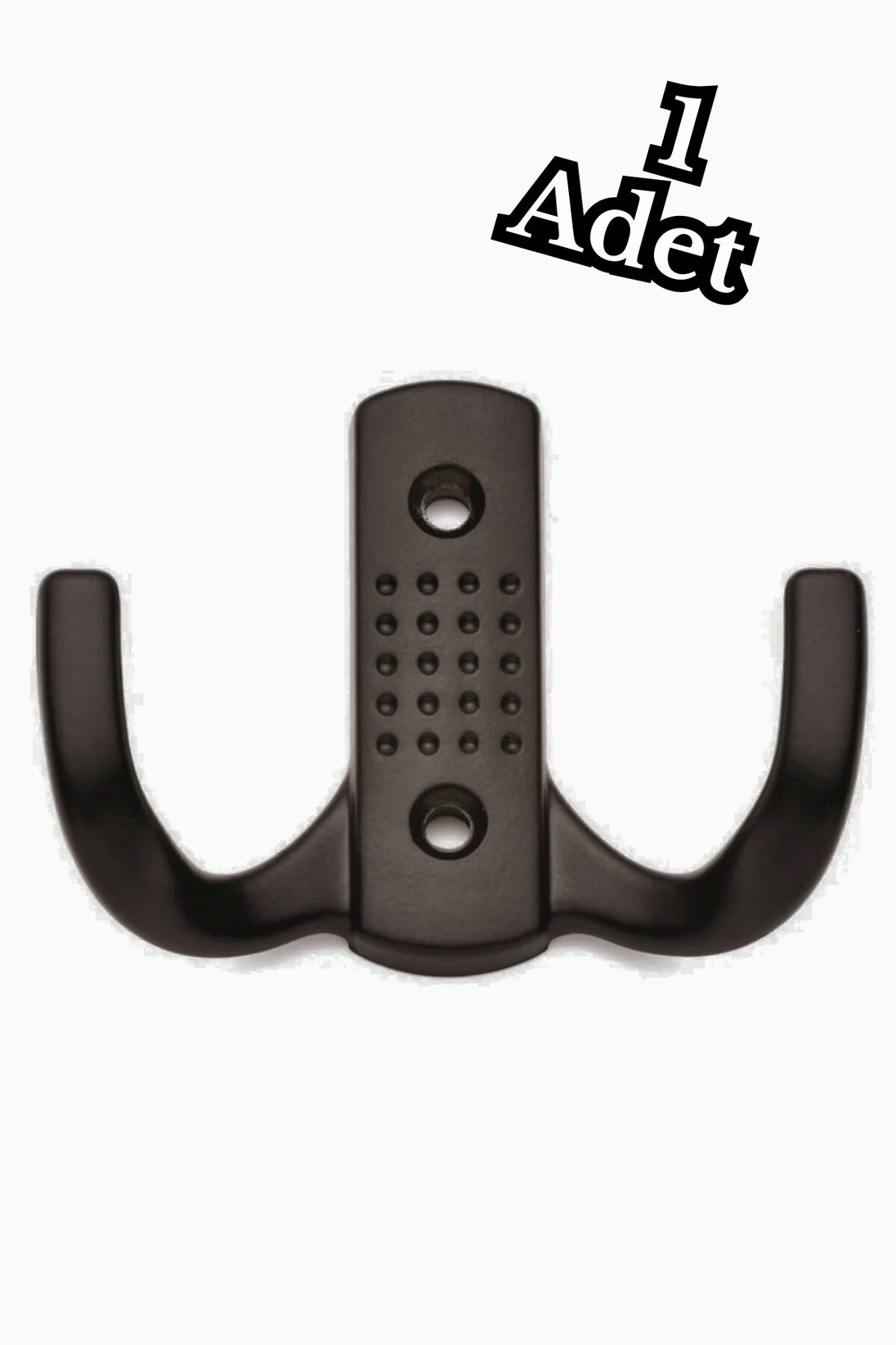 10 Adet Noktalı Metal Askı Portmanto Askılık Dolap Mobilya Askısı Siyah