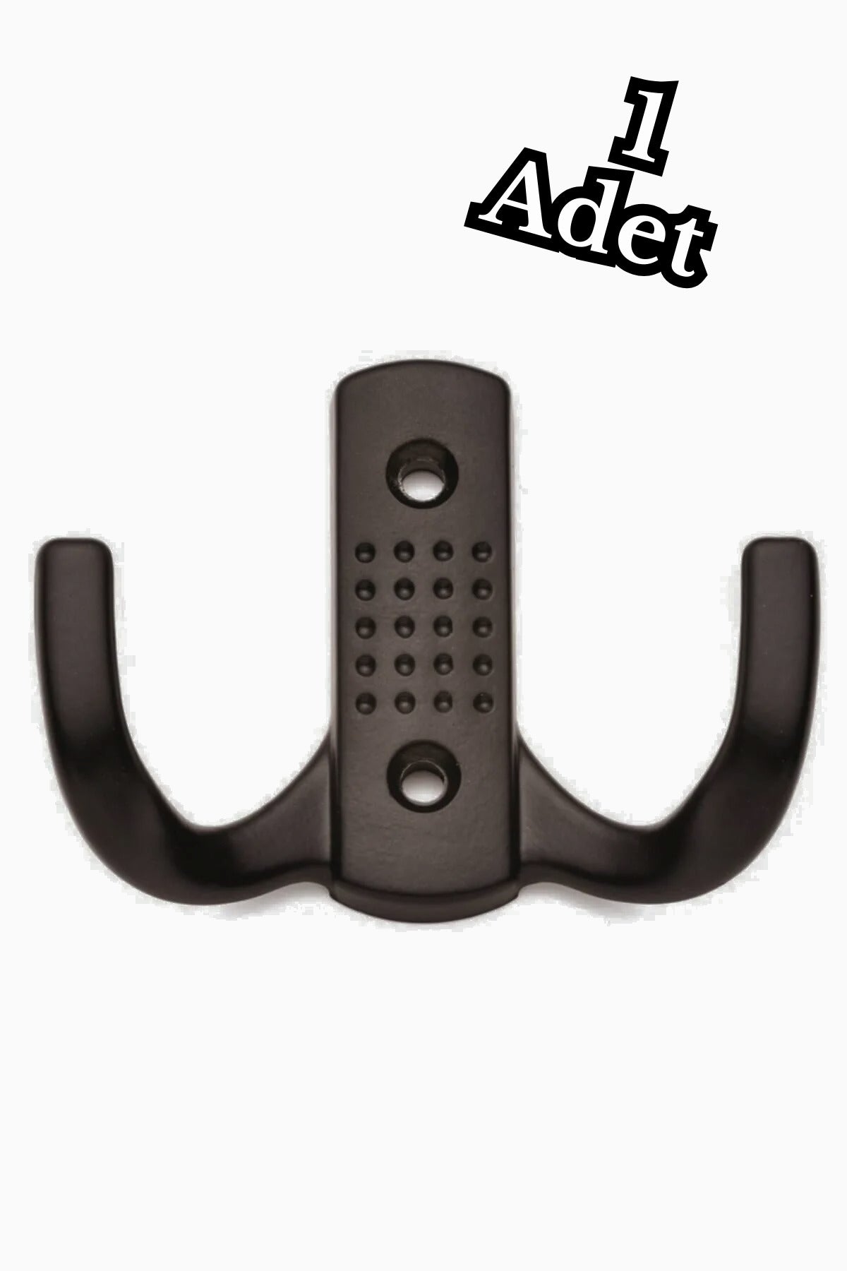 10 Adet Noktalı Metal Askı Portmanto Askılık Dolap Mobilya Askısı Siyah
