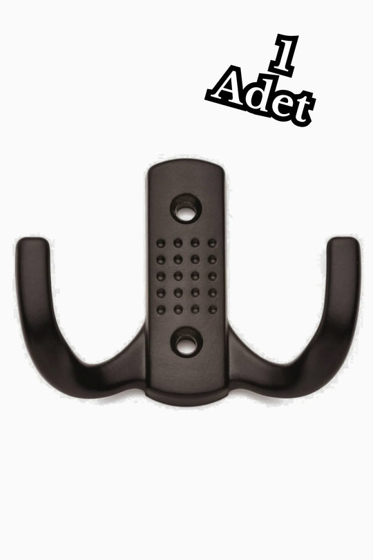 10 Adet Noktalı Metal Askı Portmanto Askılık Dolap Mobilya Askısı Siyah
