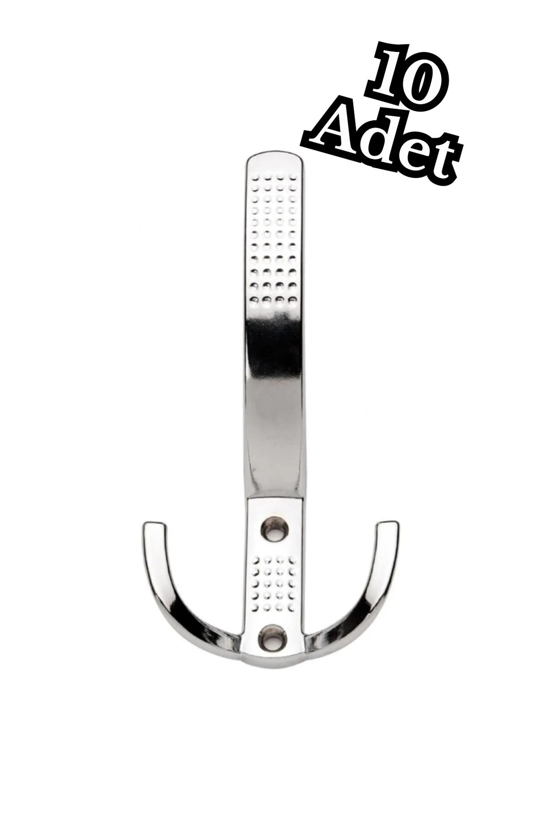 10 Adet Metal Noktalı Portmanto Askı Vestiyer Askısı Krom