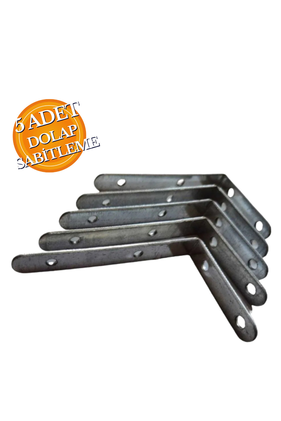 Dolap Sabitlemek Için 5 Adet 10 Cm Dolap Sabitleme Aparatı (VİDA VE DÜBEL DAHİL DEĞİL) -