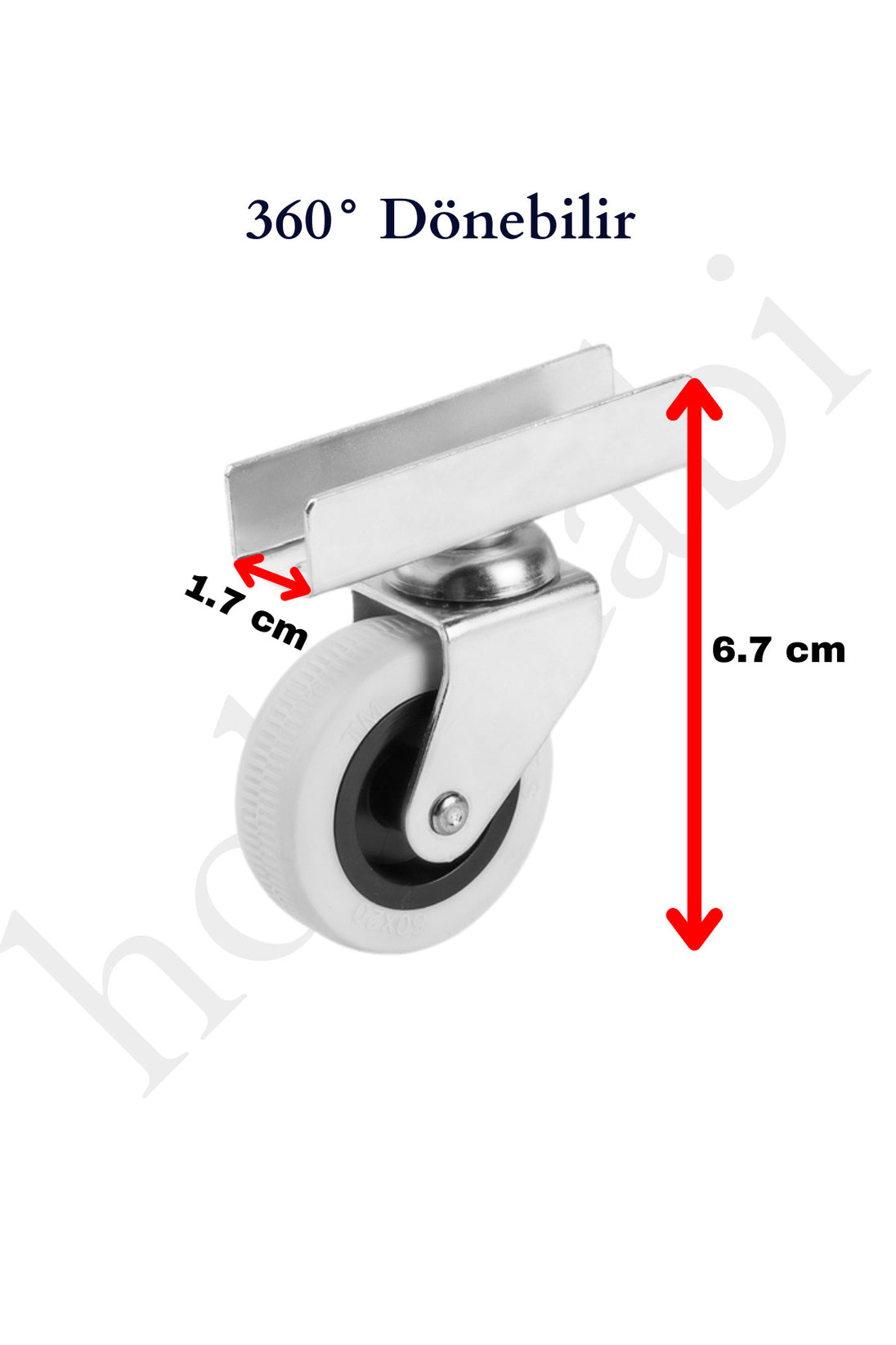 U Tablalı Teker 323 Teker Gri Uzun 50*20 7cm No:323 1 Adet 35 Kg