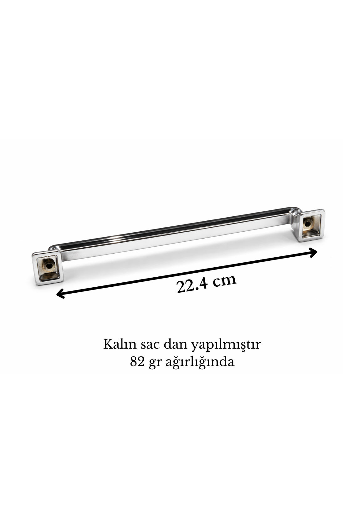 Canik Krom 224mm Kulp Mobilya Tv Ünitesi Yatak Odası Çekmece Vestiyer Mutfak Dolap Kulbu