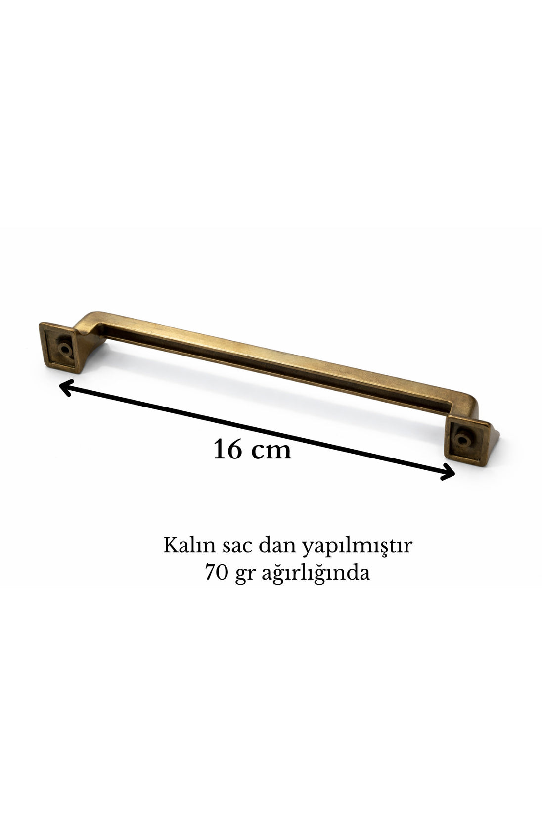 Canik Antik Sarı 160 mm Kulp Mobilya Tv Ünitesi Yatak Odası Çekmece Vestiyer Mutfak Dolap Kulbu