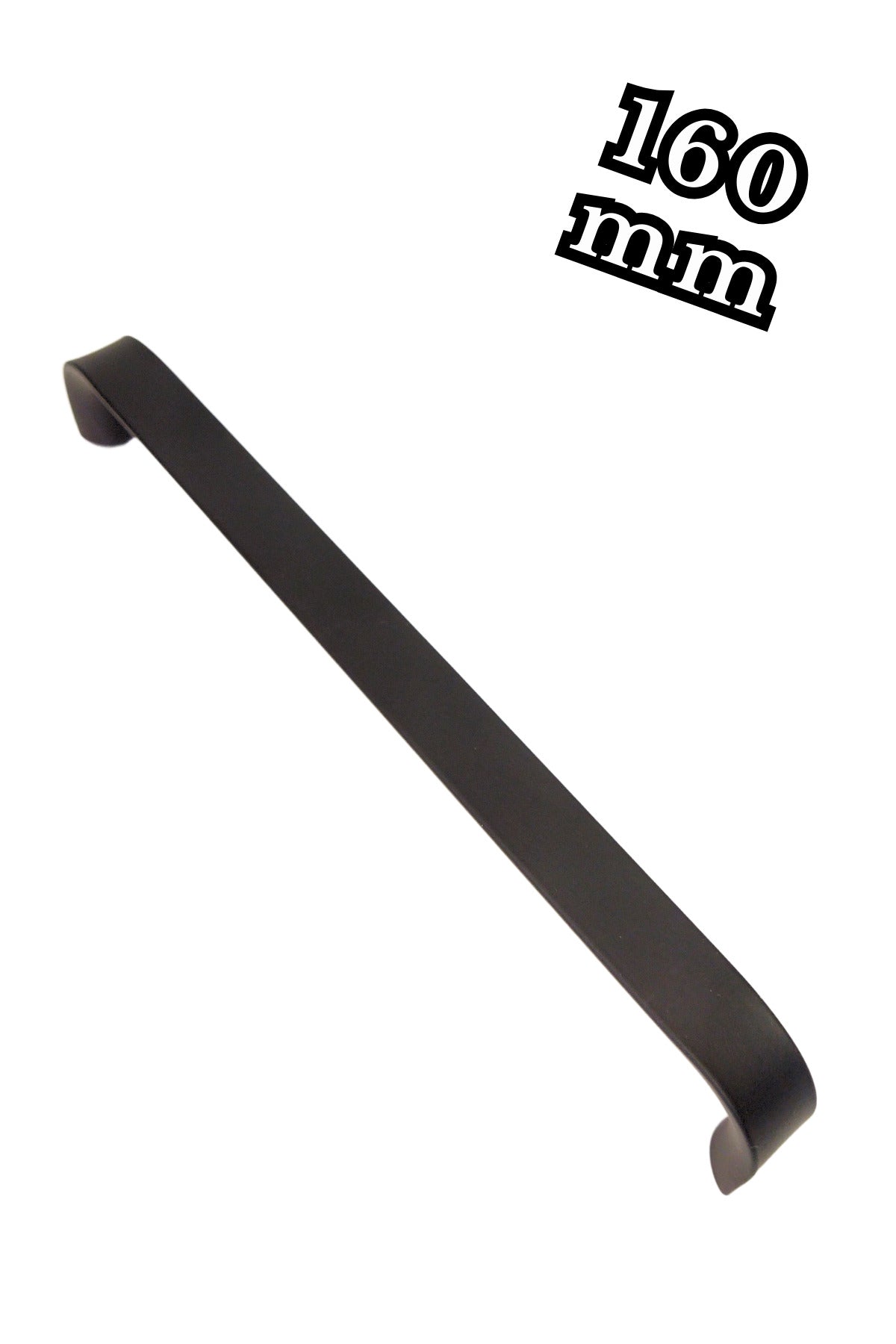 Ince Safran Siyah Metal Siyah Kulp 1 Adet 160 Mm Dolap Çekmece Mobilya Mutfak Çocuk Kulp