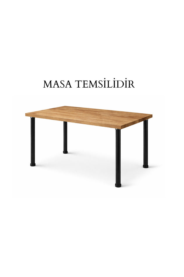 Metal Siyah 42'lik 4'lü Masa Ayağı 71 cm
