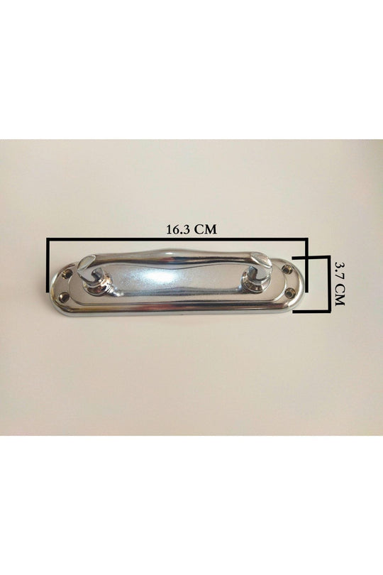 2 Adet Krom Kumru Sürgü Çekme Kol Sürgülü Kapı Kolu Boy:16.2 Cm