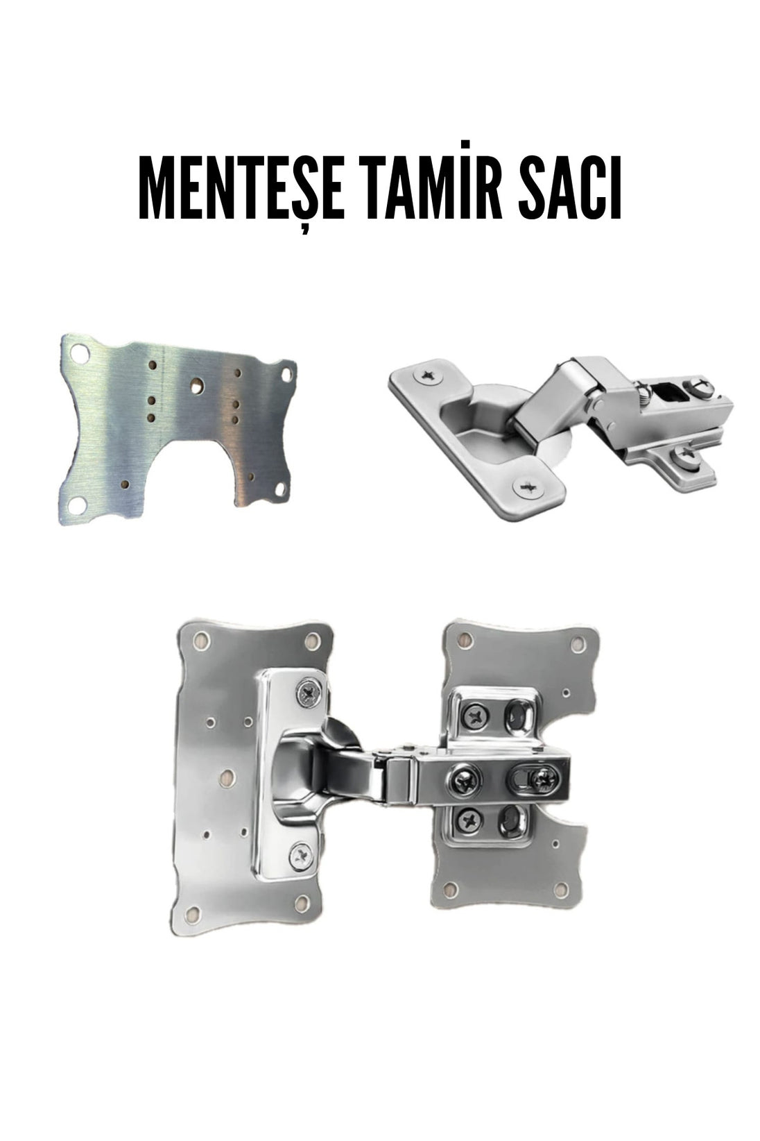 Menteşe Tamir Sacı Pratik Paslanmaz Dolap Tamir Onarım Kiti Kapak Menteşe Tamir Onarım Seti