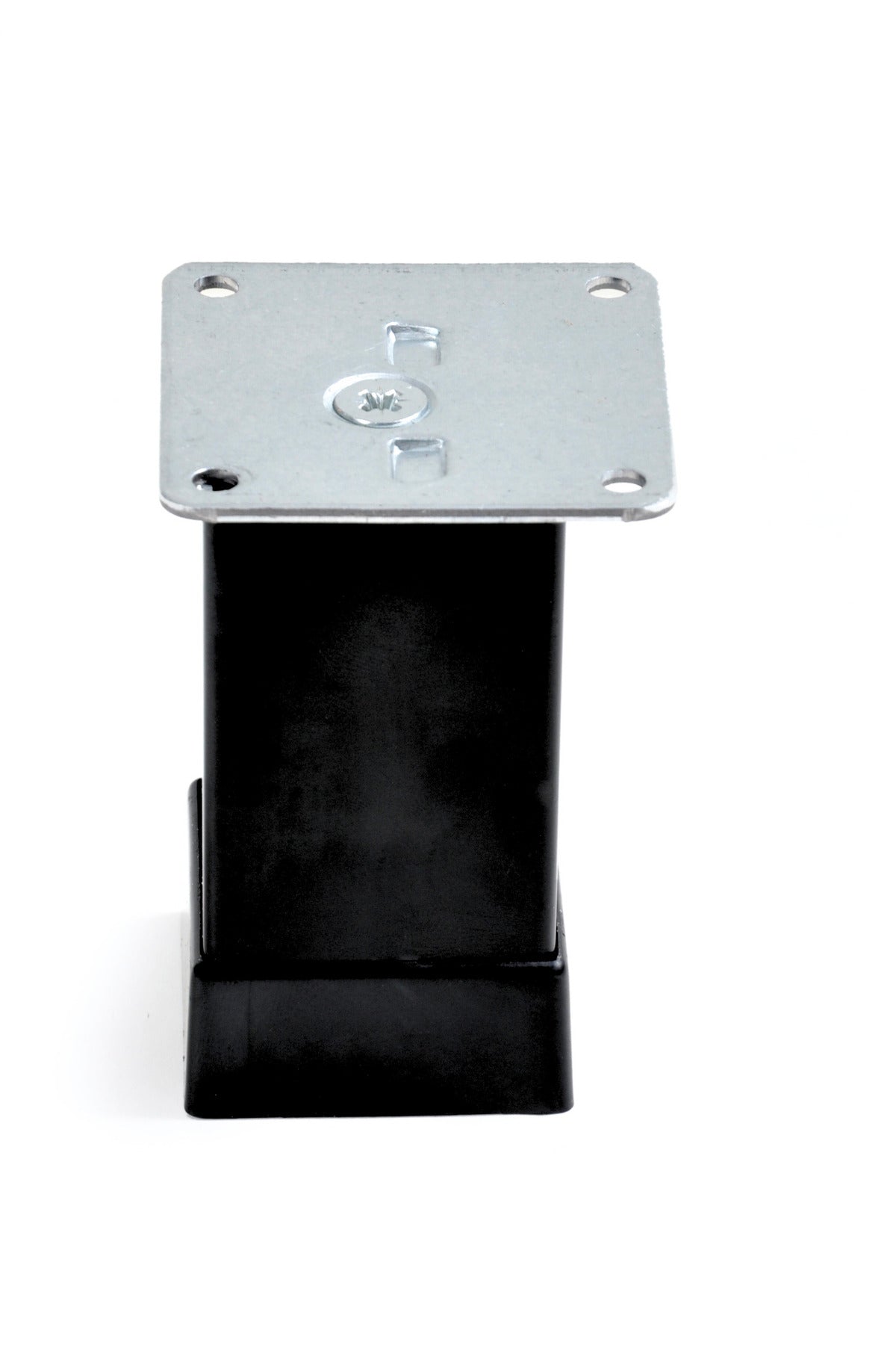 10 Cm Metal Düz Kare 40x40 Mobilya Koltuk Ayak Siyah Paslanmaz