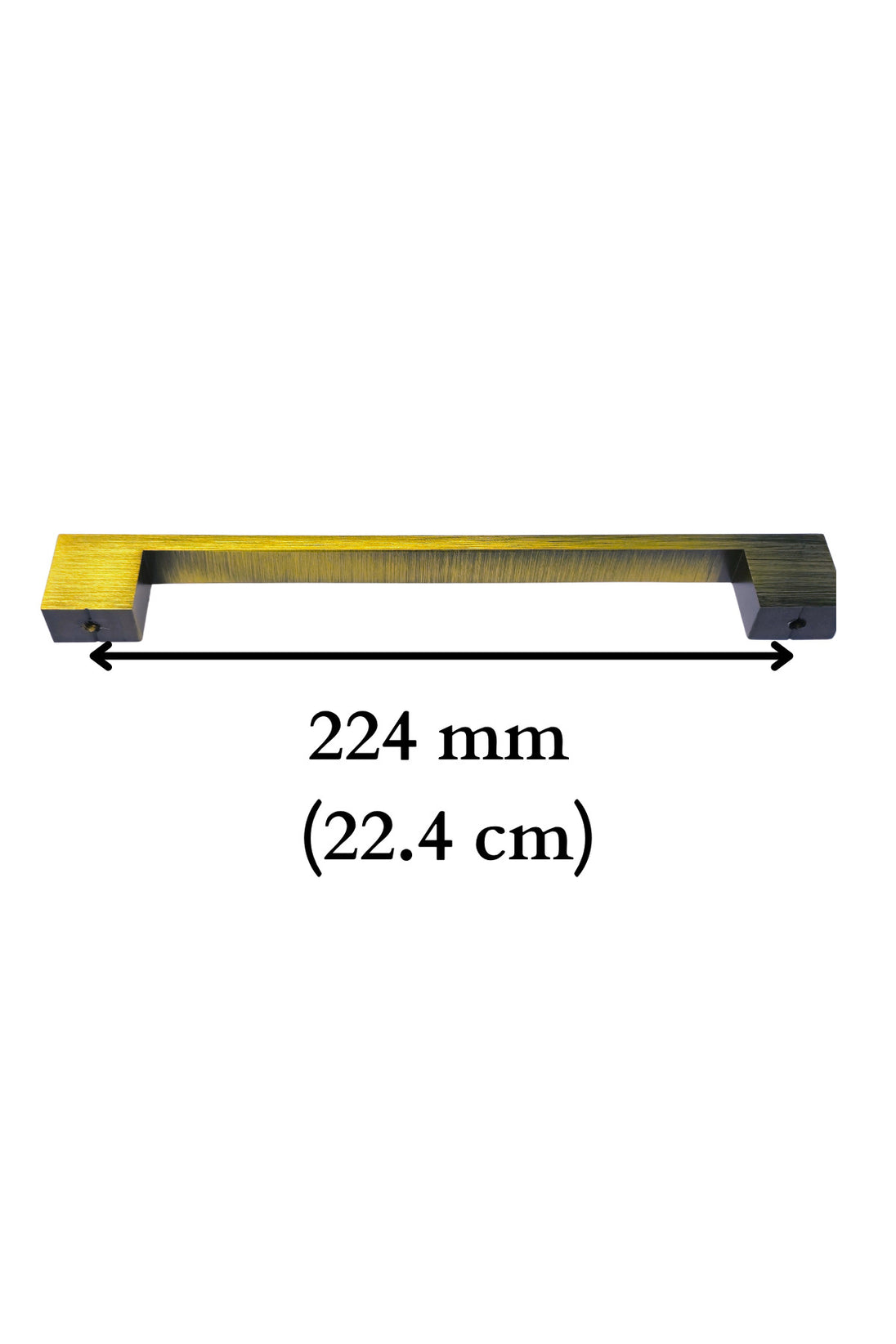 224mm Metal Köprü Kulp Antik Sarı Mobilya Çekmece Vestiyer Mutfak Dolap Kulbu