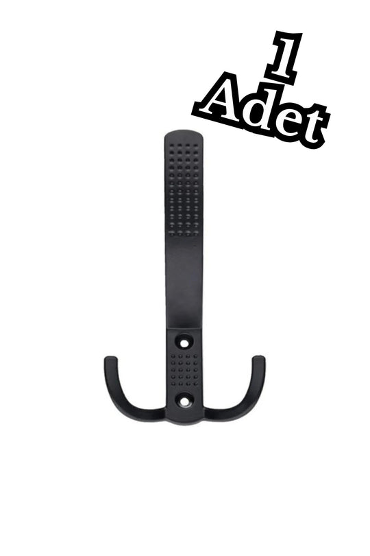 Noktalı Metal Askı Portmanto Askılık Dolap Mobilya Askısı Siyah