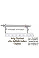 Ince Safran Siyah Metal Siyah Kulp 1 Adet 160 Mm Dolap Çekmece Mobilya Mutfak Çocuk Kulp