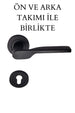 Sofya Siyah Yale Dış Çelik Kapı Kolu Ön ve Arka Takım İle Birlikte
