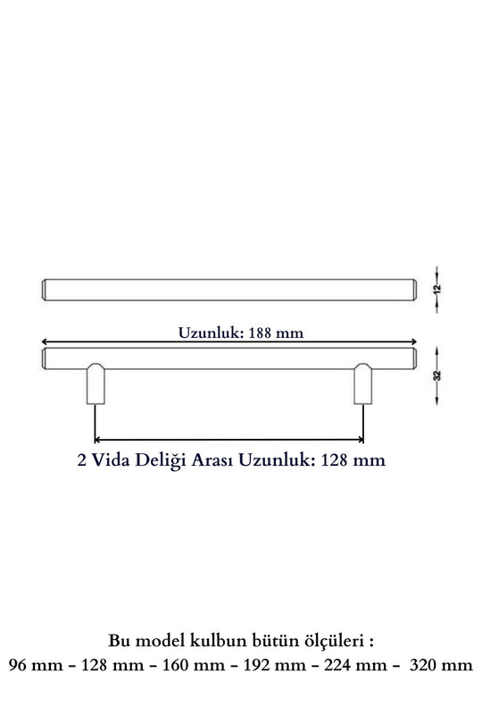128 Mm Inox Kulp Paslanmaz Tv Ünitesi Yatak Odası Mobilya Çekmece Vestiyer Mutfak Dolap Kulbu