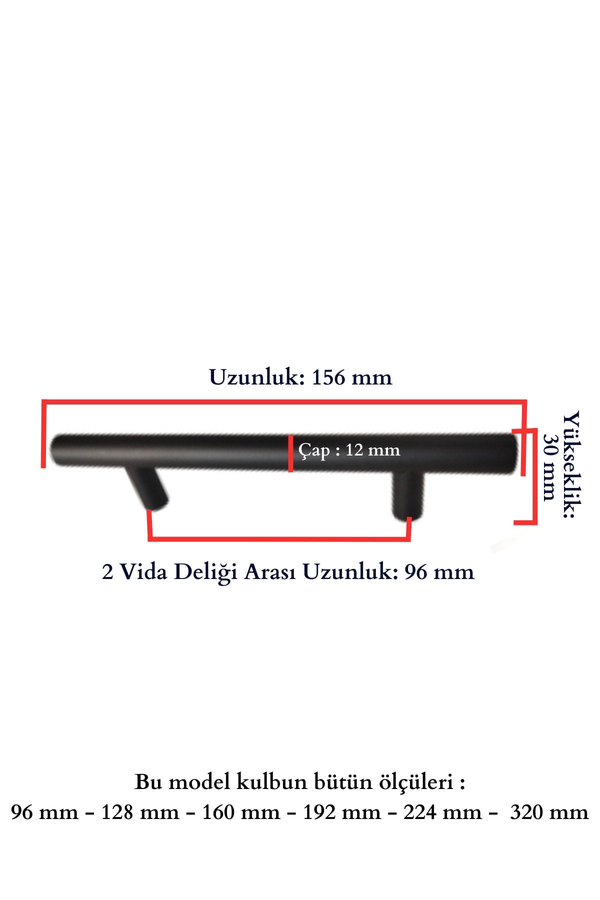 96 Mm Paslanmaz Siyah Kulp Tv Ünitesi Yatak Odası Mobilya Çekmece Vestiyer Mutfak Dolap Kulbu