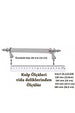 Metal Siyah Kulp 1 Adet 320 Mm Dolap Çekmece Mobilya Mutfak Çocuk Kulp (VİDALARI DAHİL) Geniş Safran